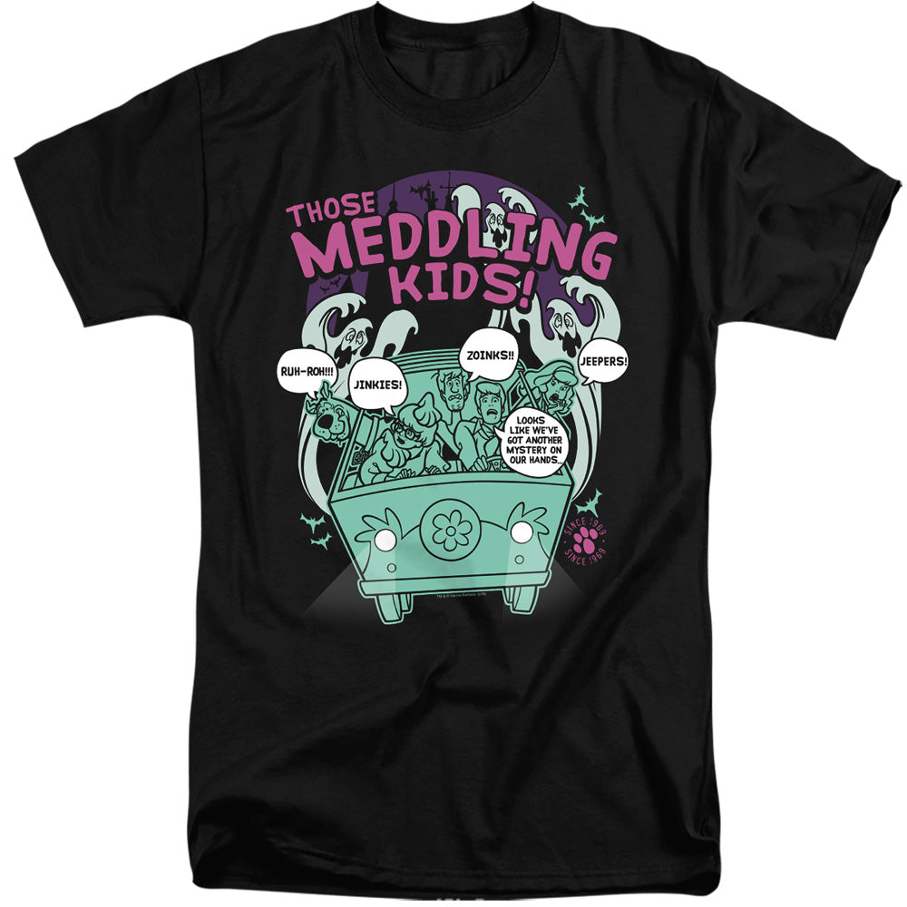 SCOOBY DOO/MEDDLING SINCE 1969 - S/S ADULT TALL 18/1 - BLACK