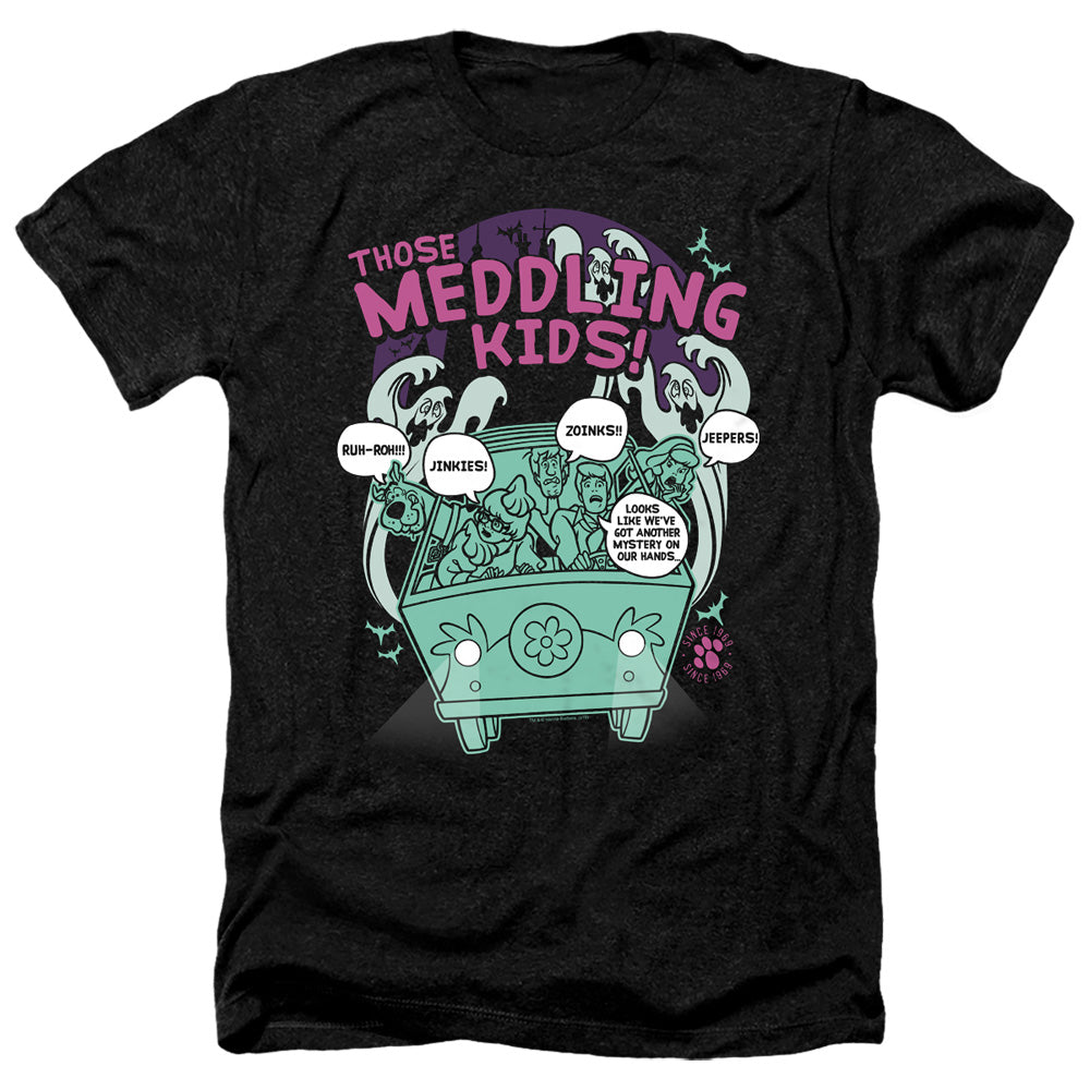 SCOOBY DOO/MEDDLING SINCE 1969 - ADULT HEATHER - BLACK