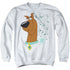 SCOOBY DOO/EVOLUTION OF SCOOBY DOO - ADULT CREWNECK SWEATSHIRT - WHITE