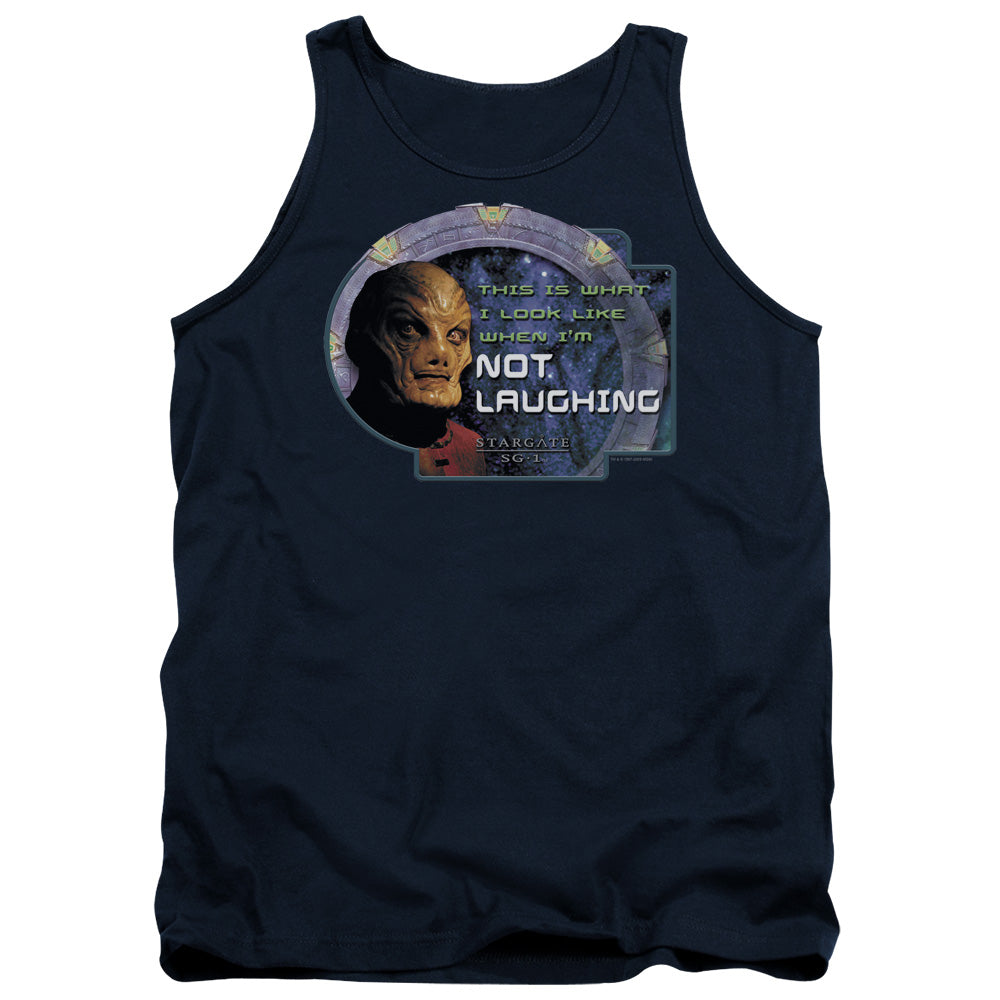 SG1/NOT LAUGHING - ADULT TANK - NAVY