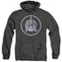 SG1/EARTH EMBLEM - ADULT HEATHER HOODIE - BLACK