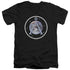 SG1/EARTH EMBLEM - S/S ADULT V-NECK 30/1 - BLACK