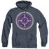SG1/WHITE ROCK LOGO - ADULT HEATHER HOODIE - NAVY