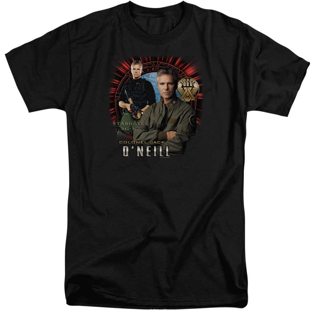 SG1/JACK ONEILL - S/S ADULT TALL 18/1 - BLACK