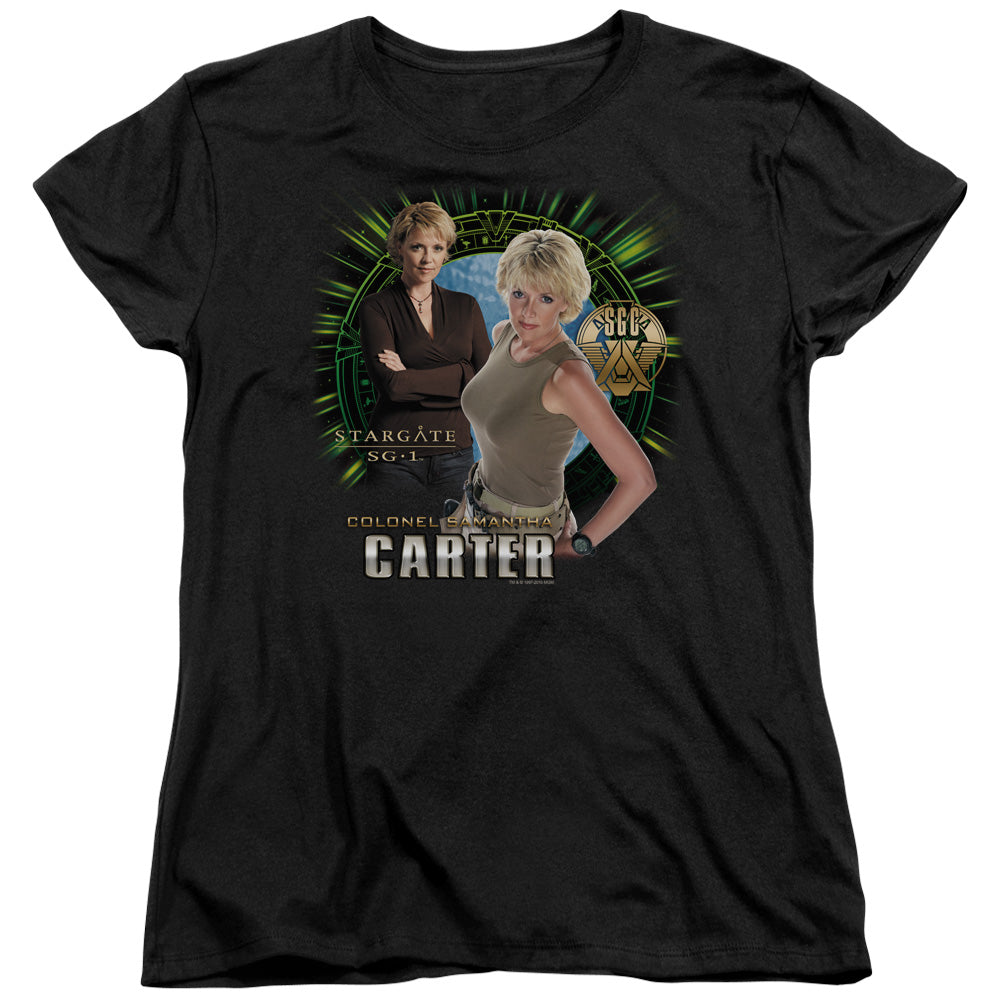 SG1/SAMANTHA CARTER - S/S WOMENS TEE - BLACK