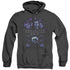 SG1/SG1 STARGATE COMMAND - ADULT HEATHER HOODIE - BLACK