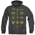SG1/GOAULD CHARACTERS - ADULT HEATHER HOODIE - BLACK