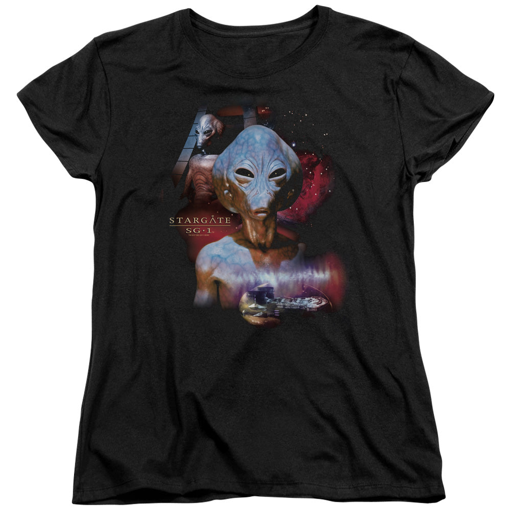 SG1/THE ASGARD - S/S WOMENS TEE - BLACK