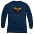 SUPERGIRL/LOGO GLARE - L/S ADULT 18/1 - NAVY
