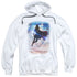 SUPERGIRL/ENDLESS SKY - ADULT PULLOVER HOODIE - WHITE