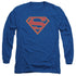 SUPERGIRL/LOGO - L/S ADULT 18/1 - ROYAL BLUE