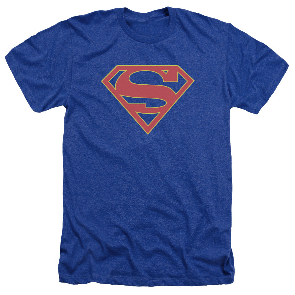 SUPERGIRL/LOGO - ADULT HEATHER - ROYAL BLUE