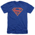 SUPERGIRL/LOGO - ADULT HEATHER - ROYAL BLUE