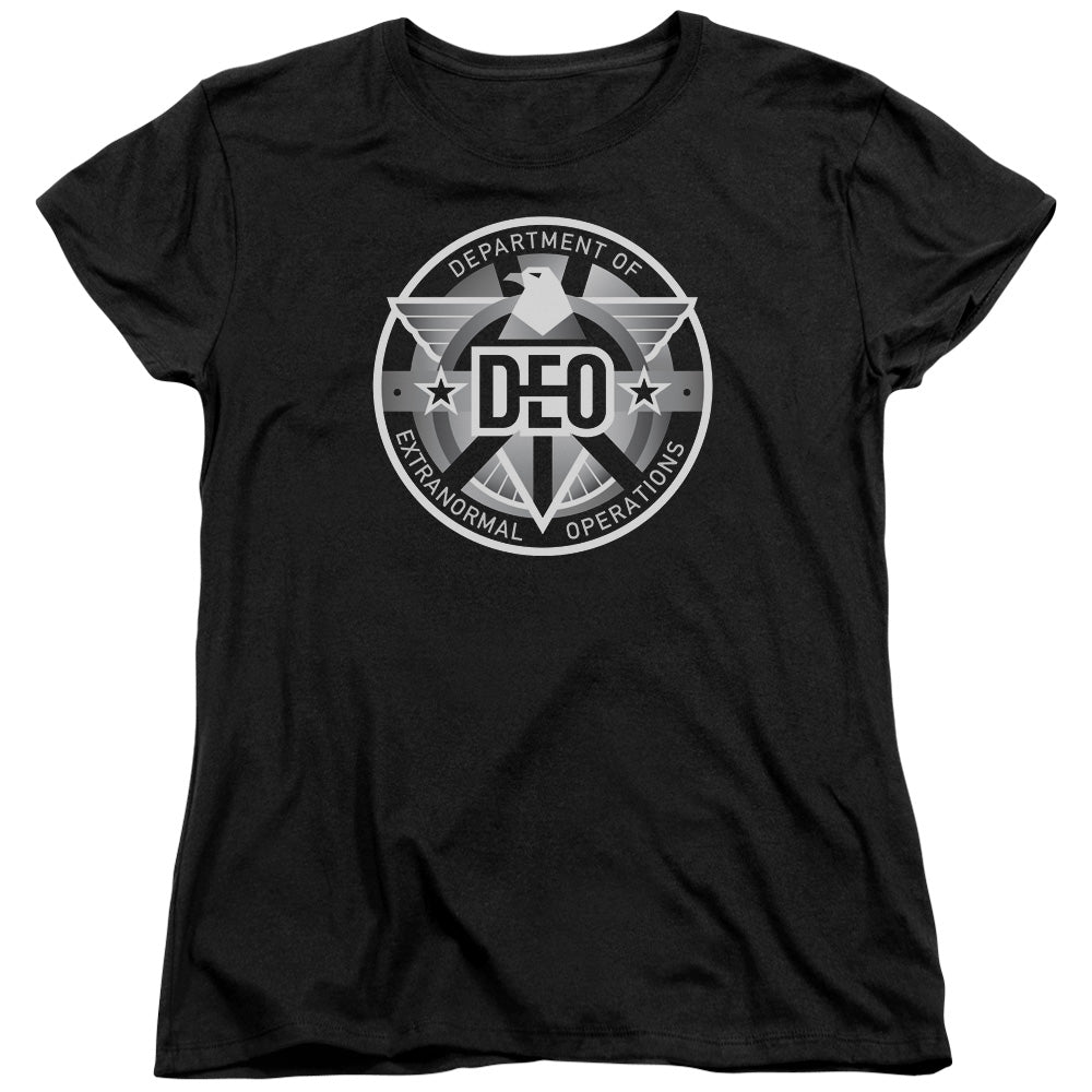 SUPERGIRL/DEO - S/S WOMENS TEE - BLACK