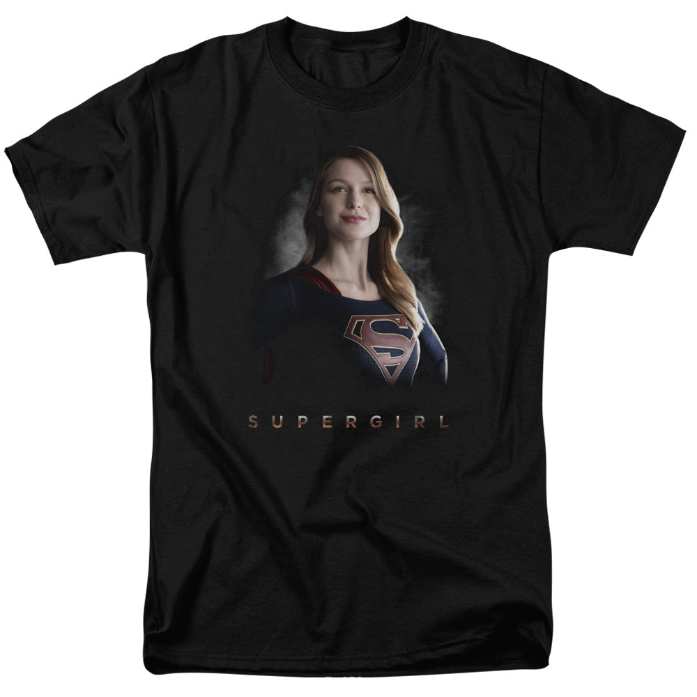 SUPERGIRL/STAND TALL - S/S ADULT 18/1 - BLACK