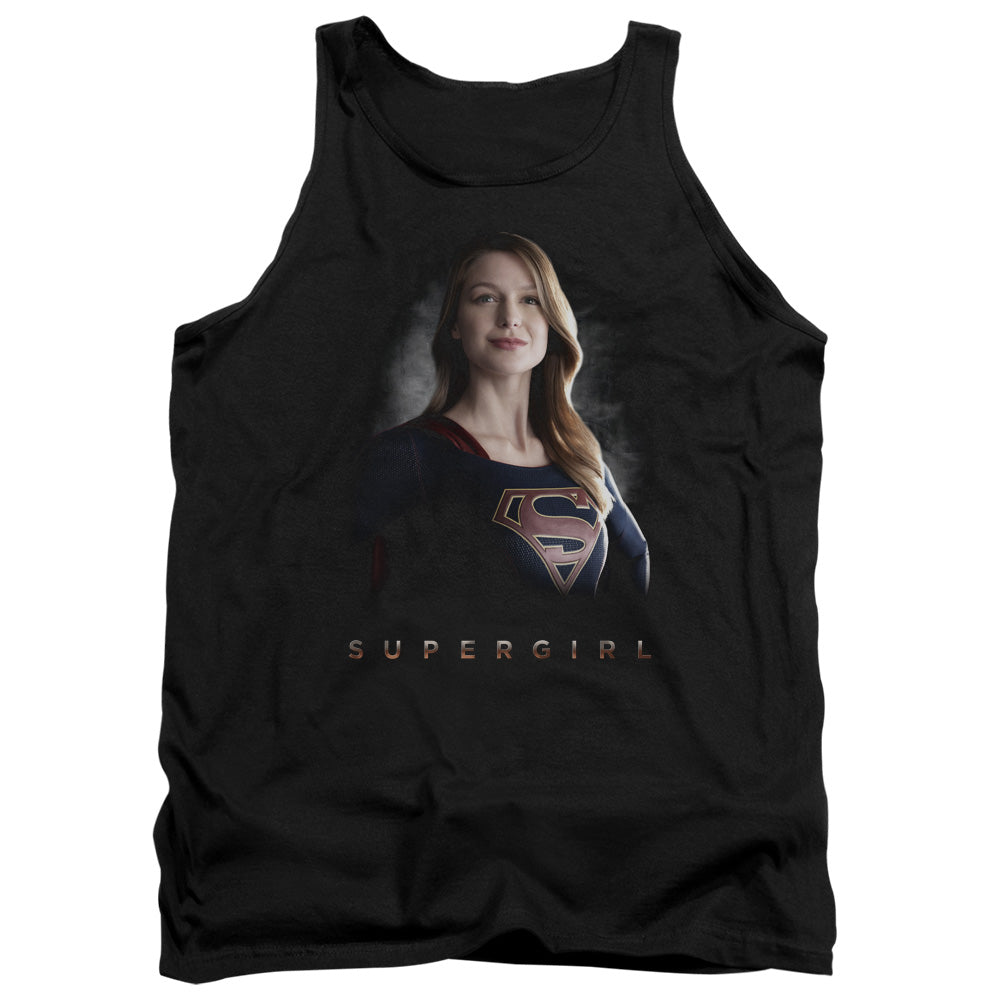 SUPERGIRL/STAND TALL - ADULT TANK - BLACK