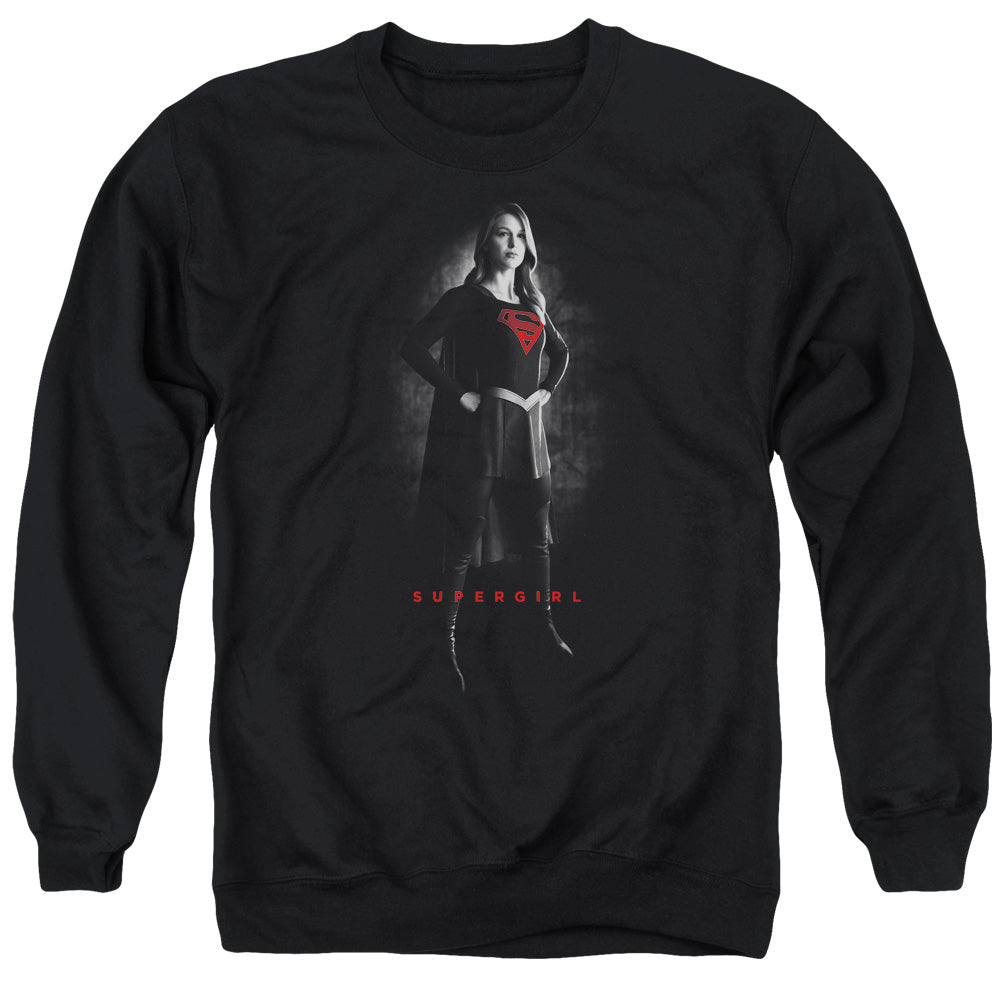 SUPERGIRL/SUPERGIRL NOIR - ADULT CREWNECK SWEATSHIRT - BLACK