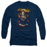 SUPERGIRL/STANDING SYMBOL -  L/S ADULT 18/1  - NAVY