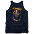 SUPERGIRL/STANDING SYMBOL - ADULT TANK - NAVY