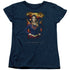 SUPERGIRL/STANDING SYMBOL - S/S WOMENS TEE - NAVY