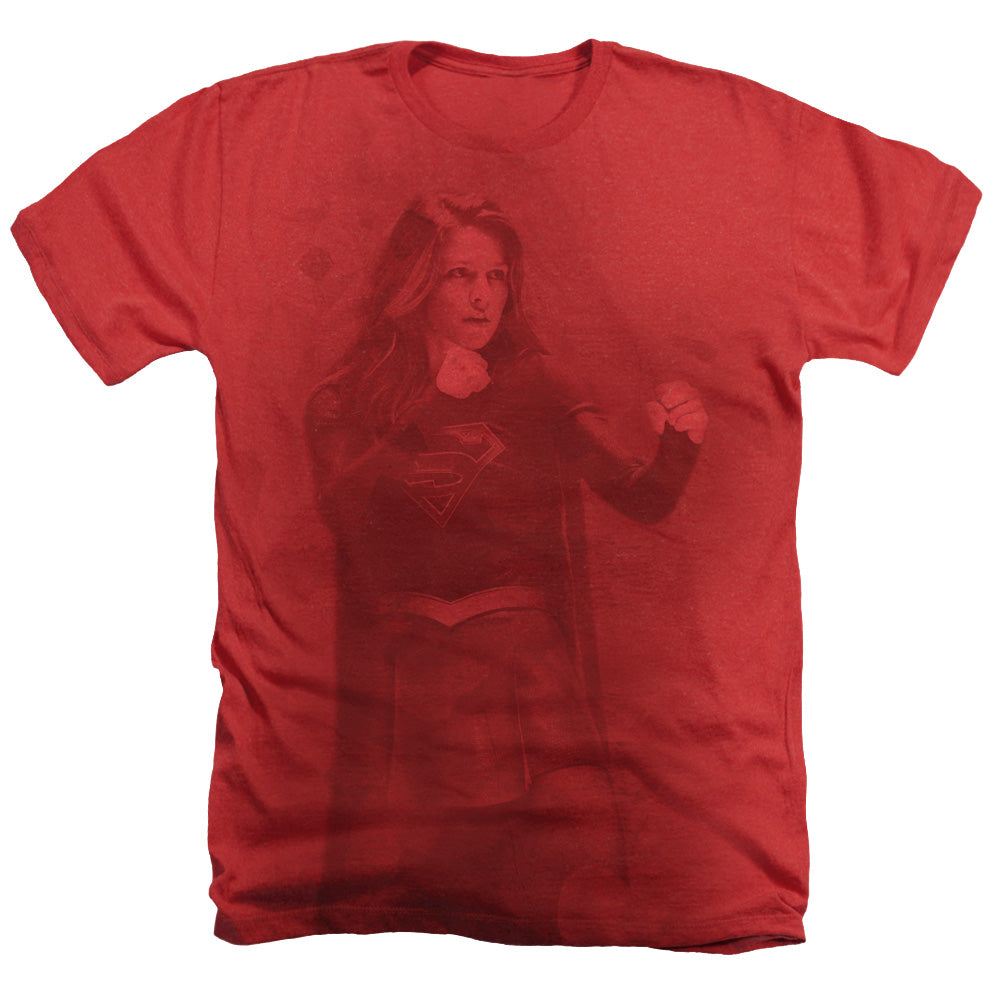 SUPERGIRL/GIRL OF STEEL - ADULT HEATHER - RED