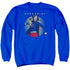 SUPERGIRL/CLASSIC HERO - ADULT CREWNECK SWEATSHIRT - ROYAL BLUE