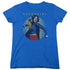 SUPERGIRL/CLASSIC HERO - S/S WOMENS TEE - ROYAL BLUE