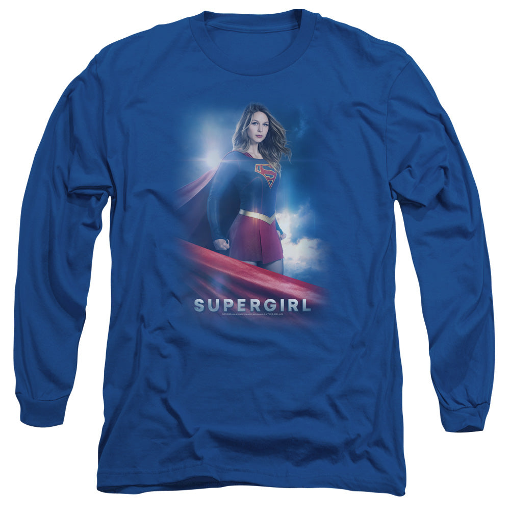 SUPERGIRL/KARA ZOR EL - L/S ADULT 18/1 - ROYAL BLUE