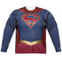 SUPERGIRL/SUPERGIRL UNIFORM (FRONT/BACK PRINT) - L/S ADULT POLY CREW  - MULTI