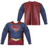 SUPERGIRL/SUPERGIRL UNIFORM (FRONT/BACK PRINT) - L/S ADULT POLY CREW  - MULTI