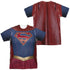 SUPERGIRL/SUPERGIRL UNIFORM (FRONT/BACK PRINT) - S/S ADULT POLY CREW - MULTI