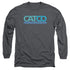 SUPERGIRL/CATCO LOGO - L/S ADULT 18/1 - CHARCOAL