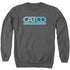 SUPERGIRL/CATCO LOGO - ADULT CREWNECK SWEATSHIRT - CHARCOAL