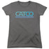 SUPERGIRL/CATCO LOGO - S/S WOMENS TEE - CHARCOAL