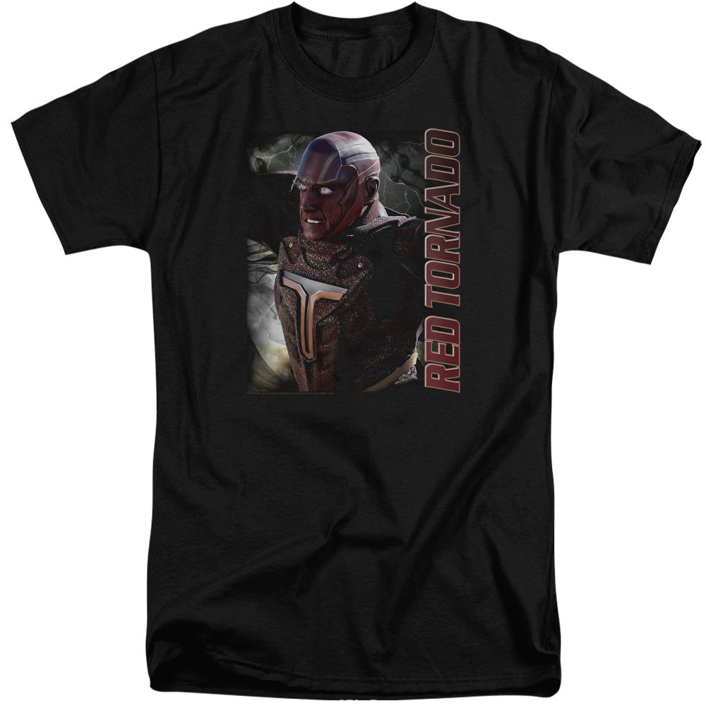 SUPERGIRL/RED TORNADO - S/S ADULT TALL 18/1 - BLACK