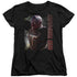 SUPERGIRL/RED TORNADO - S/S WOMENS TEE - BLACK