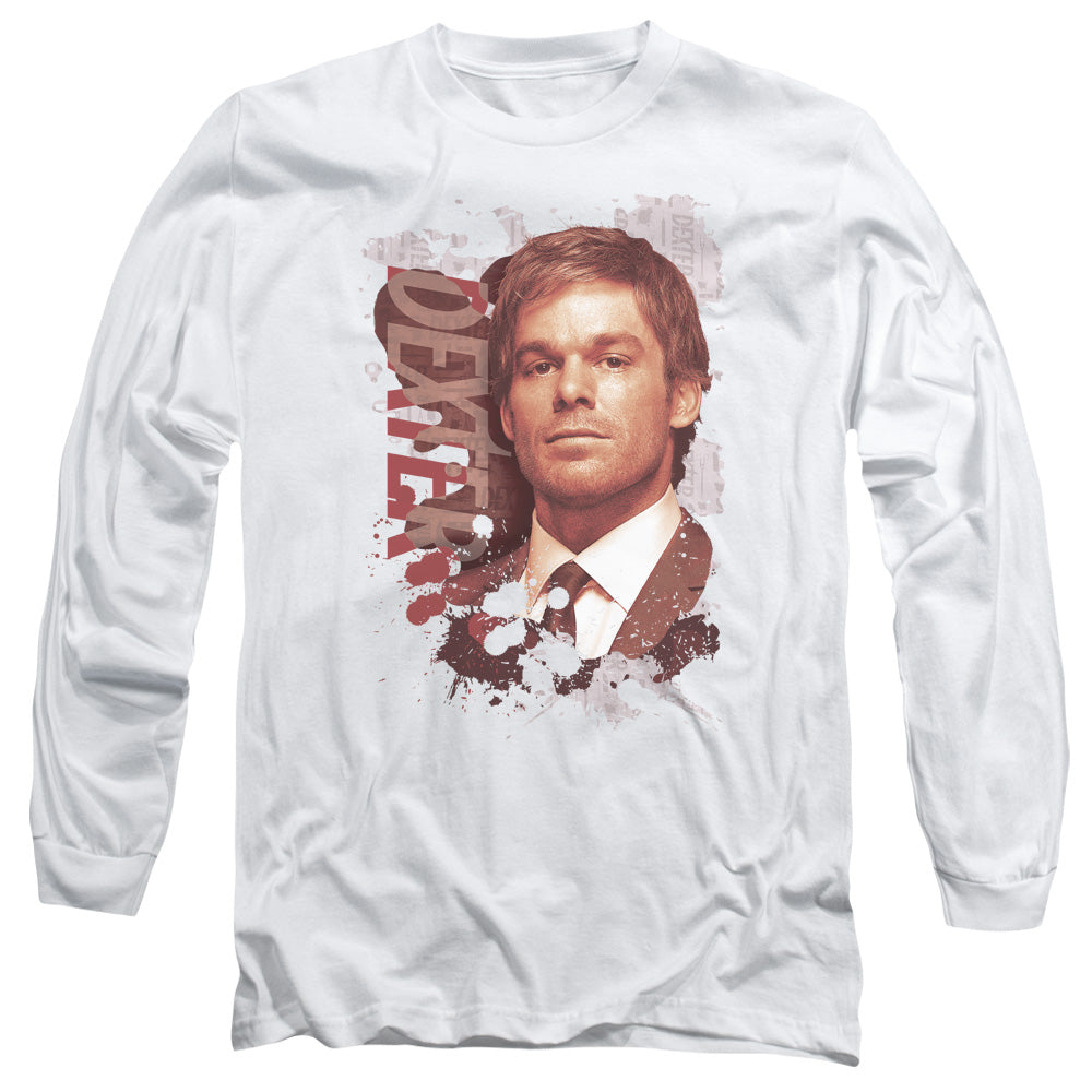 DEXTER/SPLATTER - L/S ADULT 18/1 - WHITE