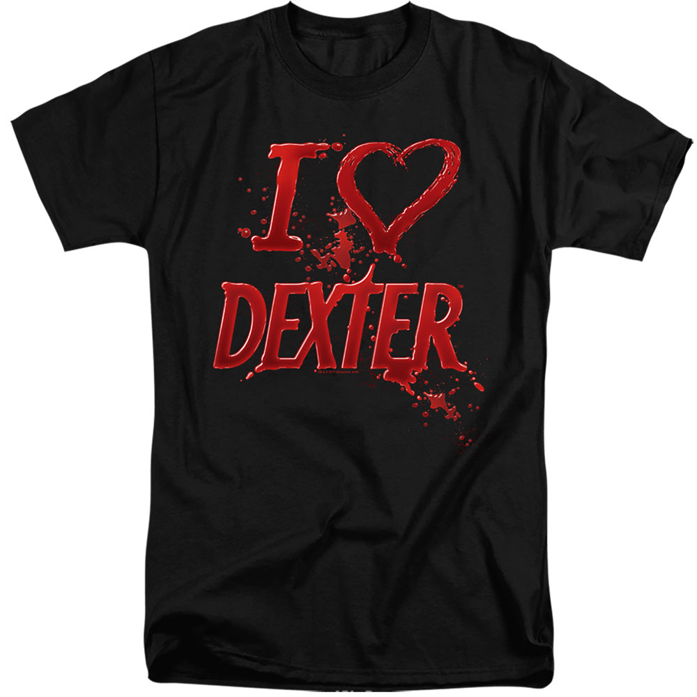 DEXTER/I HEART DEXTER - S/S ADULT TALL 18/1 - BLACK
