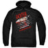 DEXTER/BLOOD NEVER LIES - ADULT PULLOVER HOODIE - BLACK