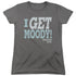 CALIFORNICATION/I GET MOODY - S/S WOMENS TEE - CHARCOAL