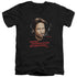 CALIFORNICATION/MORNING NIGHT - S/S ADULT V-NECK 30/1 - BLACK