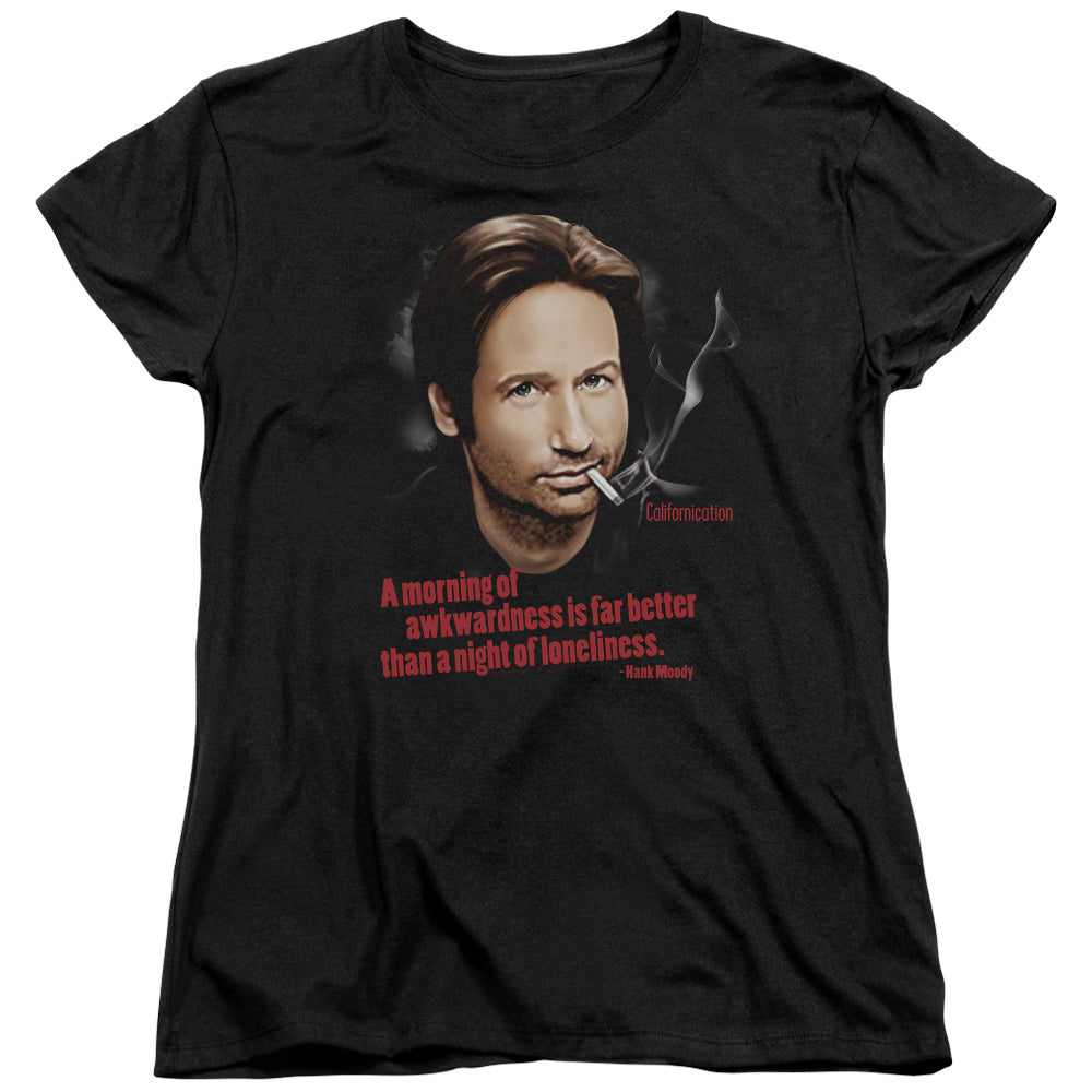 CALIFORNICATION/MORNING NIGHT - S/S WOMENS TEE - BLACK