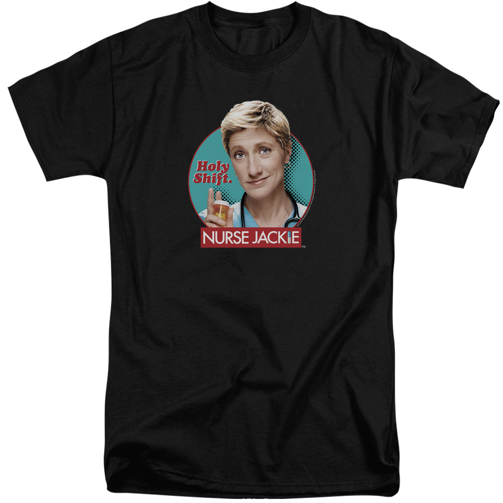 NURSE JACKIE/HOLY SHIFT - S/S ADULT TALL 18/1 - BLACK