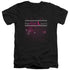 REAL L WORD/FLASHY LOGO - S/S ADULT V-NECK 30/1 - BLACK