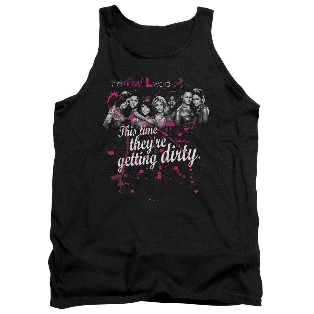 THE REAL L WORD/DIRTY - ADULT TANK - BLACK