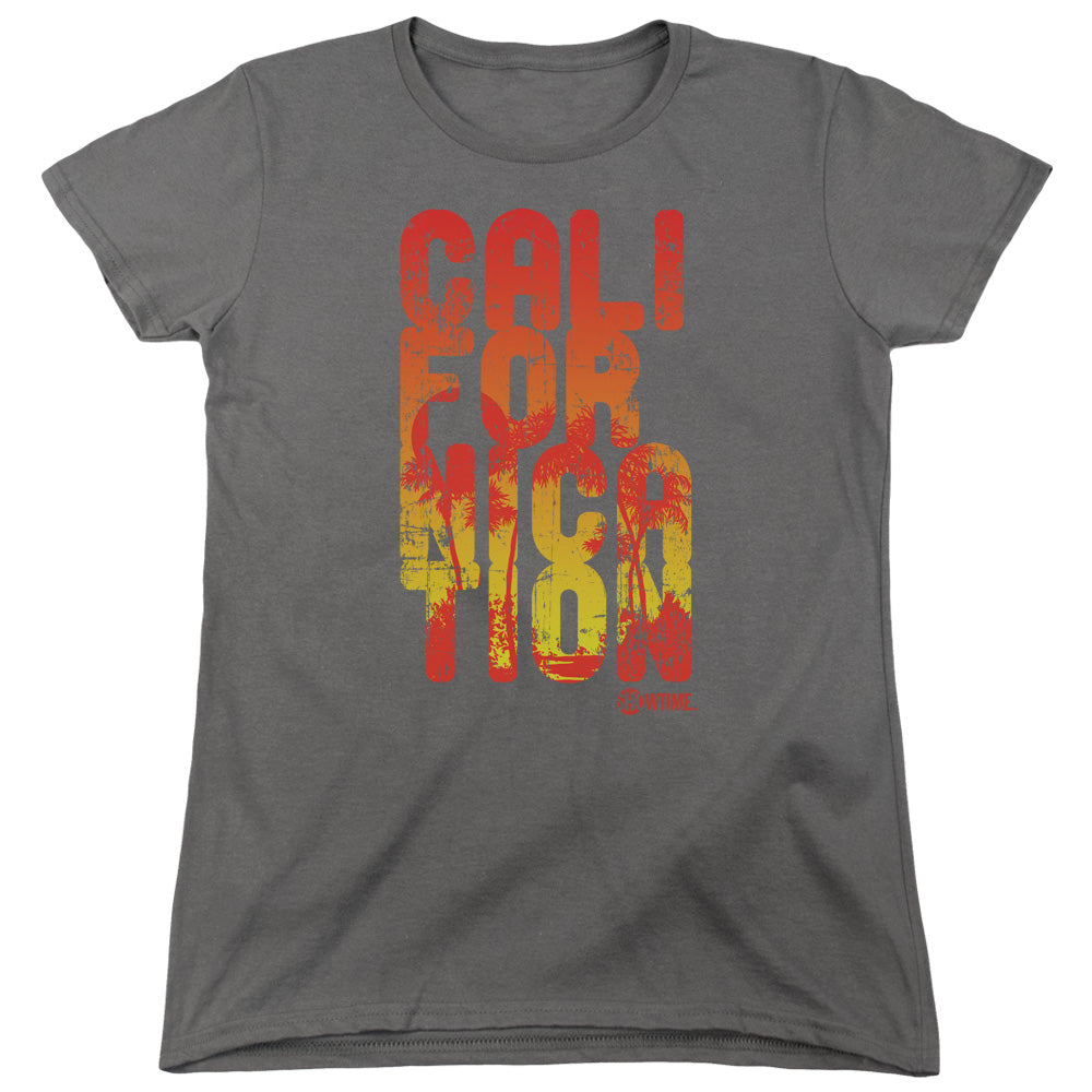 CALIFORNICATION/CALI TYPE - S/S WOMENS TEE - CHARCOAL