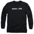 QUEER AS FOLK/LOGO - L/S ADULT 18/1 - BLACK