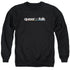 QUEER AS FOLK/LOGO - ADULT CREWNECK SWEATSHIRT - BLACK