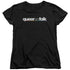 QUEER AS FOLK/LOGO - S/S WOMENS TEE - BLACK