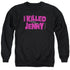 THE L WORD/I KILLED JENNY - ADULT CREWNECK SWEATSHIRT - BLACK